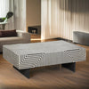 Bone Inlay Coffee Table Monochrome