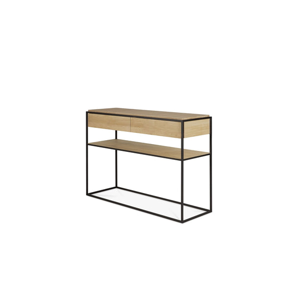 Brasilia Oak Wood Console Table