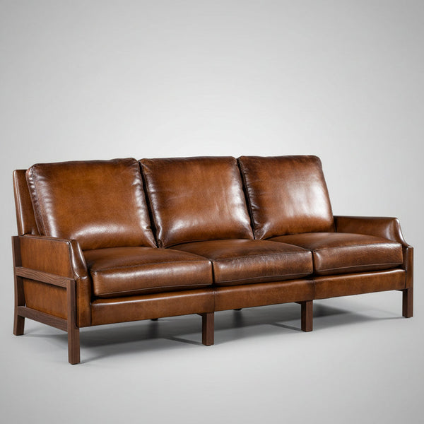 Bruges 3 Seater Leather Sofa
