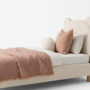 Bunny Hop Soft Padded Boucle Bear Bed