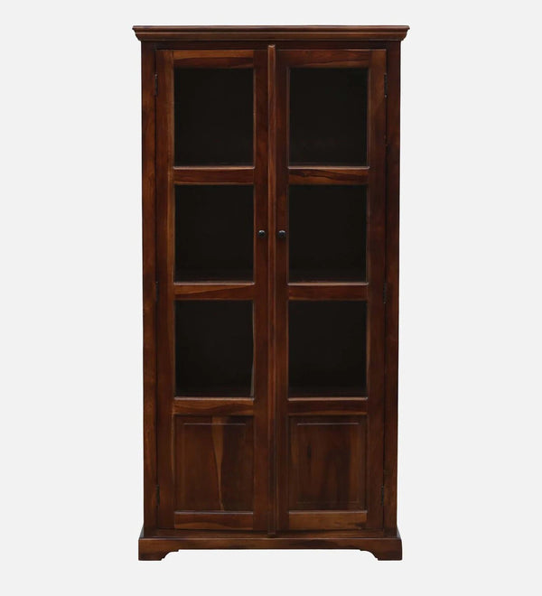 Classic Sheesham Wooden Crockery Unit in Provincial Teak Finish