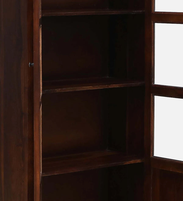 Classic Sheesham Wooden Crockery Unit in Provincial Teak Finish