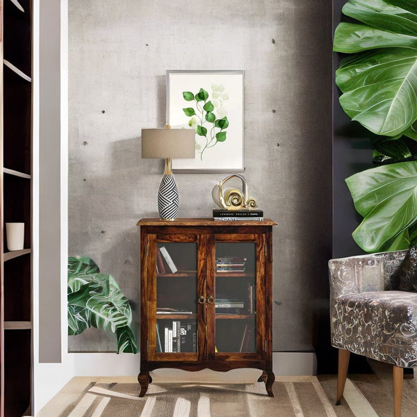 sheesham wood crockery unit, wooden crockery unit