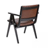 Caloundra Solid Wood Leather Arm Chair