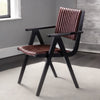 Caloundra Solid Wood Leather Arm Chair