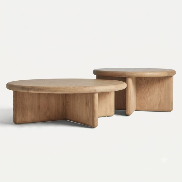 Camiri Oak Wood Nesting Coffee Table