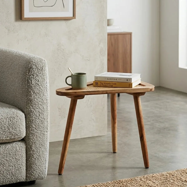 Campbeltown Solid Wood Natural Finish Wooden End Table