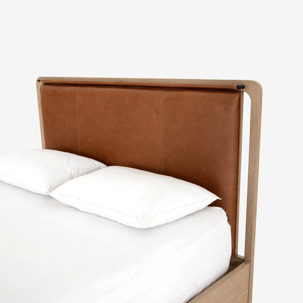 Canberra Leather Bed - All Sizes