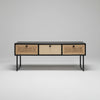 Cancun Rattan Sheesham Wood Coffee Table
