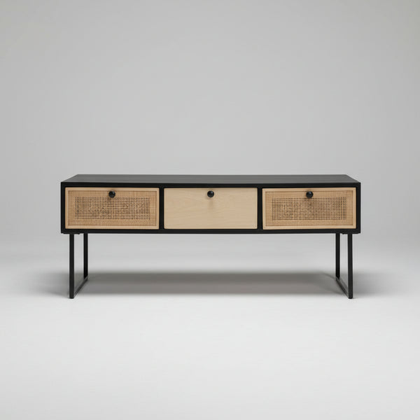 Cancun Rattan Sheesham Wood Coffee Table