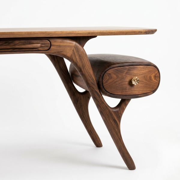 Canillo Solid Wood Study Table