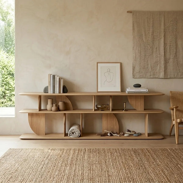 Caracas Oak Wood Console Table