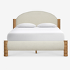 Cardiff Solid Wood Upholstered Bed-All Sizes