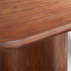 Modern Solid Wood Dining Table Chocolate Finish