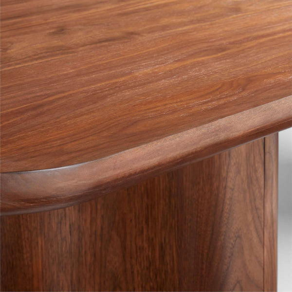 Modern Solid Wood Dining Table Chocolate Finish