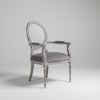 Carina Solid Wood Rattan Arm Chair