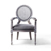 Carina Solid Wood Rattan Arm Chair