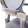 Carina Solid Wood Rattan Arm Chair