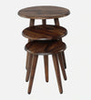 Carinish Sheesham Wood Side Table Set of 3