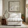 Carnarvon Performance Fabric Accent Chair - White