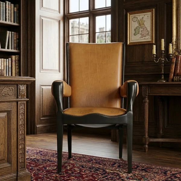 Cessnock Modern Mango Wood Arm Chair