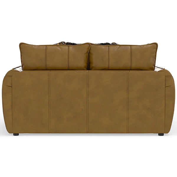 Chandler Tufted Loveseat Leather Sofa