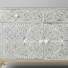 Charlotte Acrylic Inlay Floral Sideboard