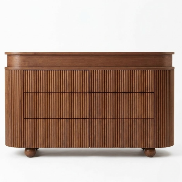 Chaves Solid Wood Fluted Sideboard