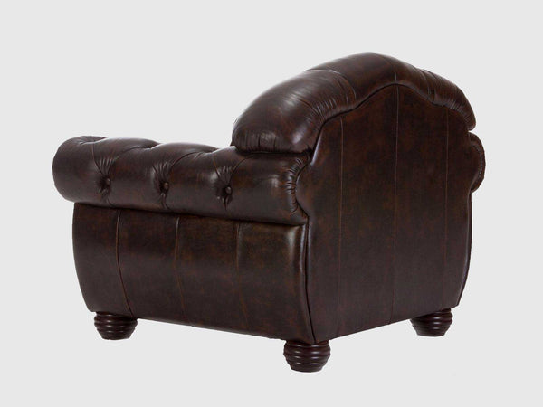 Chesterfield Leather One Seater Sofa