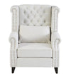 Chiawelo Fabric Wing Chair in Off-White Colour