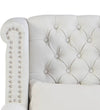 Chiawelo Fabric Wing Chair in Off-White Colour