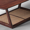 Clarksville Rattan Sheesham Wood Coffee Table