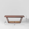 Clarksville Rattan Sheesham Wood Coffee Table