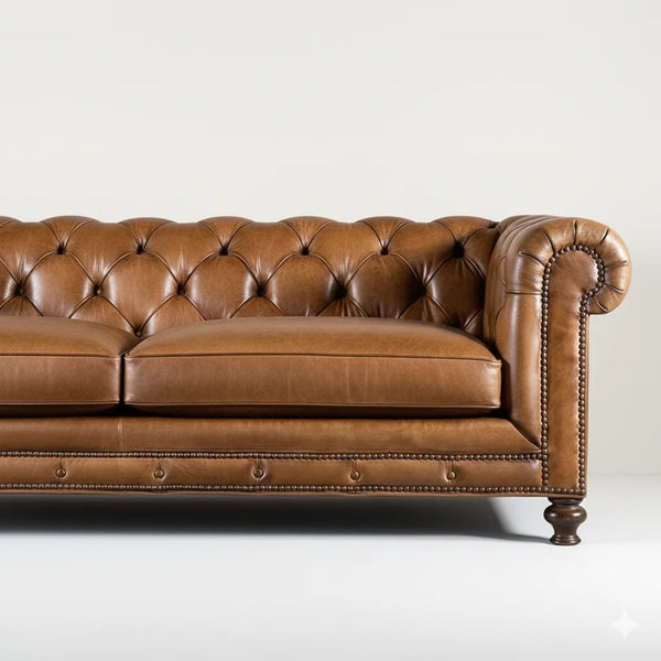Classic Comfort - Chesterfield Leather Sofa