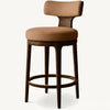 Classic Wooden Bar Stool - Oak Finish
