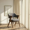 Cleveland Sheesham Wood & Velvet Arm Chair