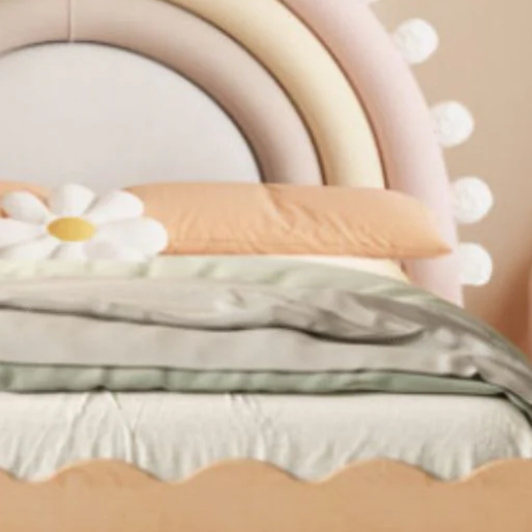 Cloud Cuddle Kids Soft Padded Rainbow Bed