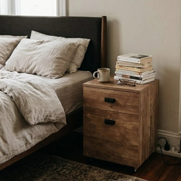 Coimbra Solid Wood Bedside Table