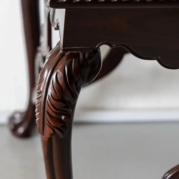 Coleraine Rosewood Centre Table With Carved Floral Design