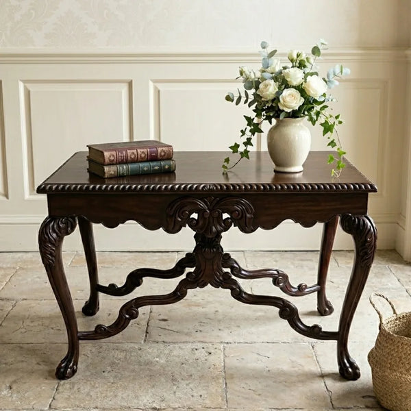 Coleraine Rosewood Centre Table With Carved Floral Design