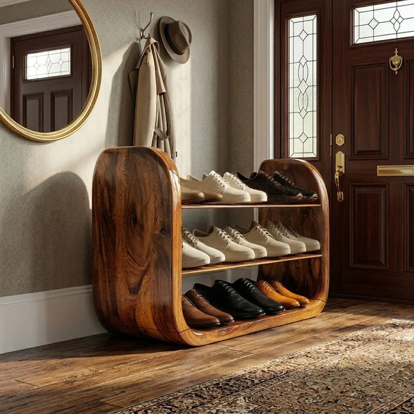 Concepcion Solid Wood Shoe Rack