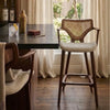Constanta Solid Wood Rattan Bar Chair