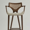 Constanta Solid Wood Rattan Bar Chair