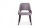 Modern Solid Wood With Fabric Dining Chair - Grey Finish