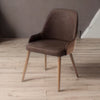 Modern Solid Wood With Velvet Dining Chair