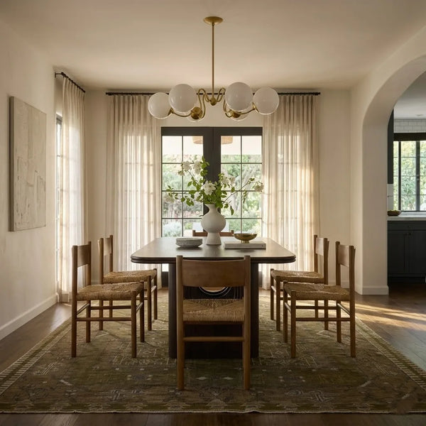 Copenhagen Solid Wood Rectangular Dining Table Set - All Sizes