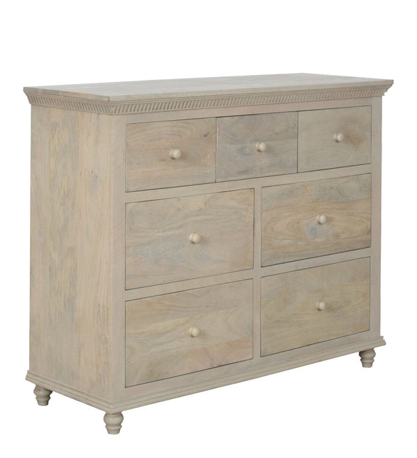 Modern Solid Wood Chest of Drawers in Light Brown Colour