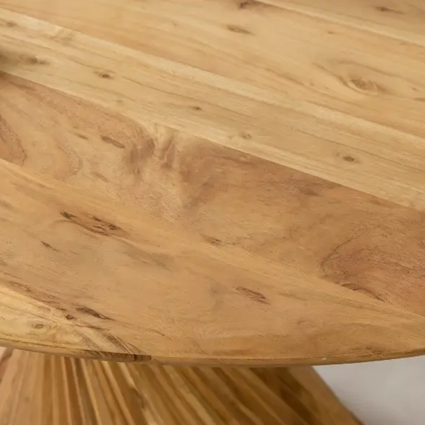 Coventry Acacia Wood Round Dining Table