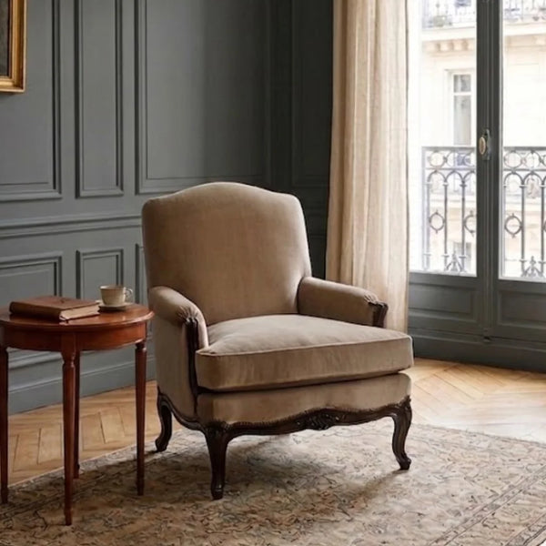 Craiova Solid Wood Velvet Sofa