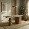Cramerton Marble Table With Solid Wooden Base